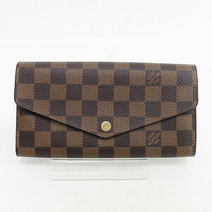 Louis Vuitton Damier Portefeuille Wallet Sarah Long Rose Pink Ballerine